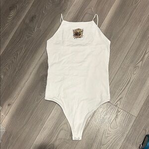 NWOT!!!!! 
American Eagle Outfitters White Sun Embroidered Sublime Bodysuit